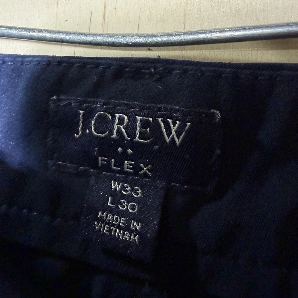 J Crew Flex Pants Mens 33x30 Slim Navy Stretch Chino‎ Golf Casual Work